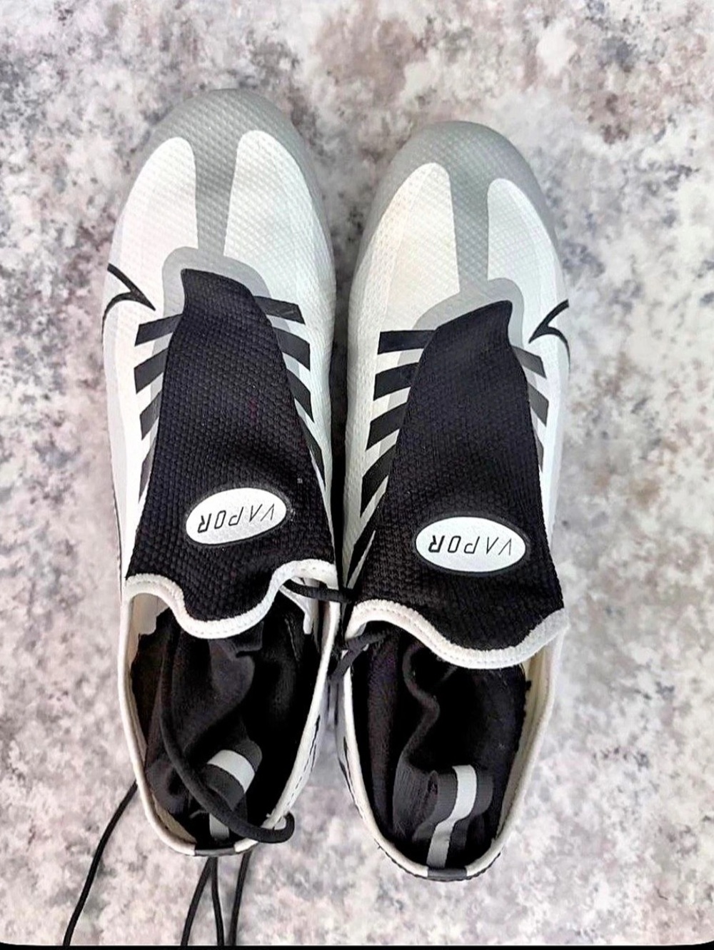 Nike Vapor Edge 360 VC Soccer Cleats White & Black